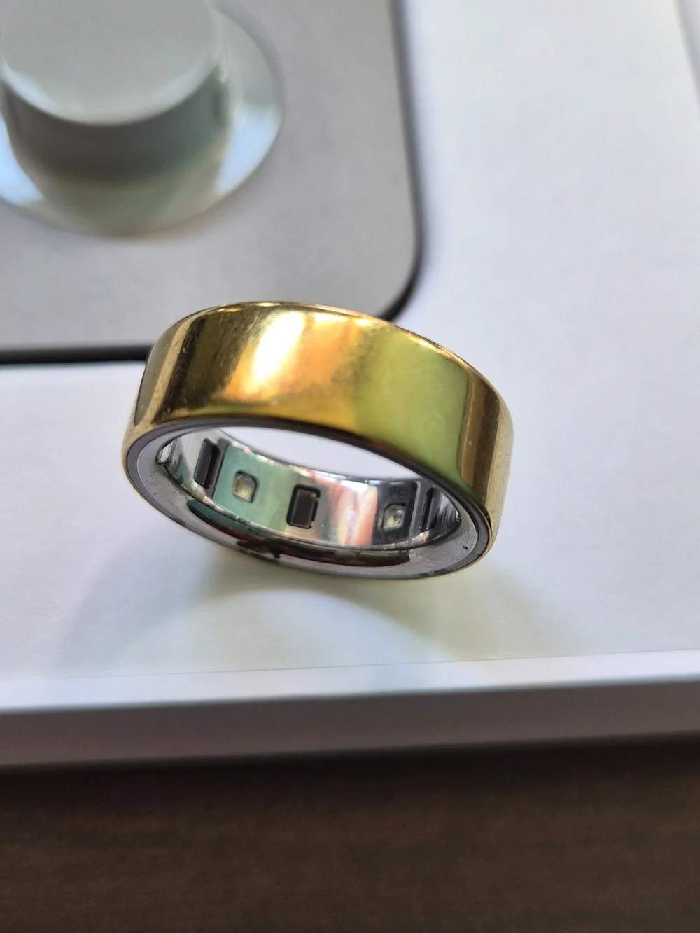 Oura Ring Sensor Pod Silver White